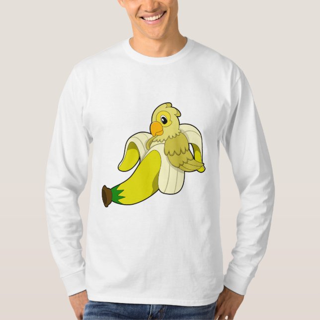 Parrot med Banana T Shirt (Framsida)