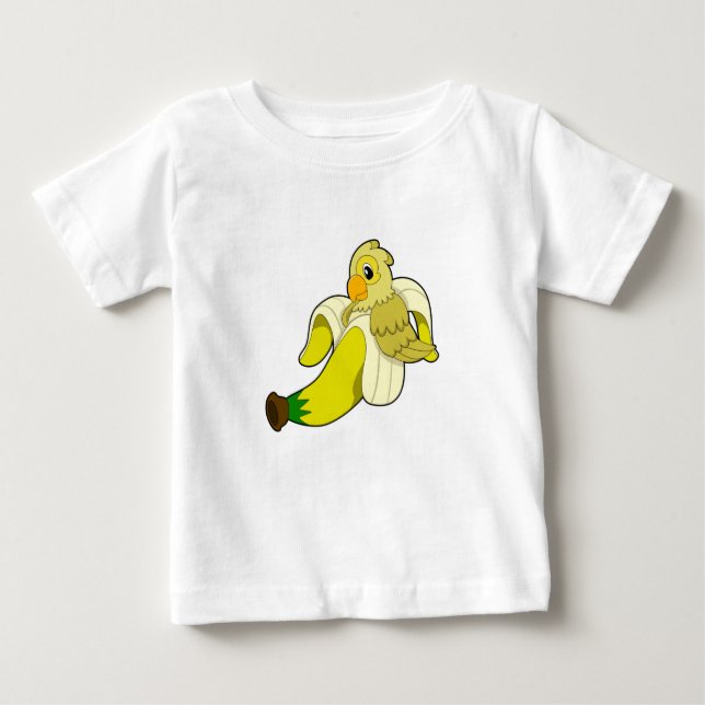 Parrot med Banana T Shirt (Framsida)