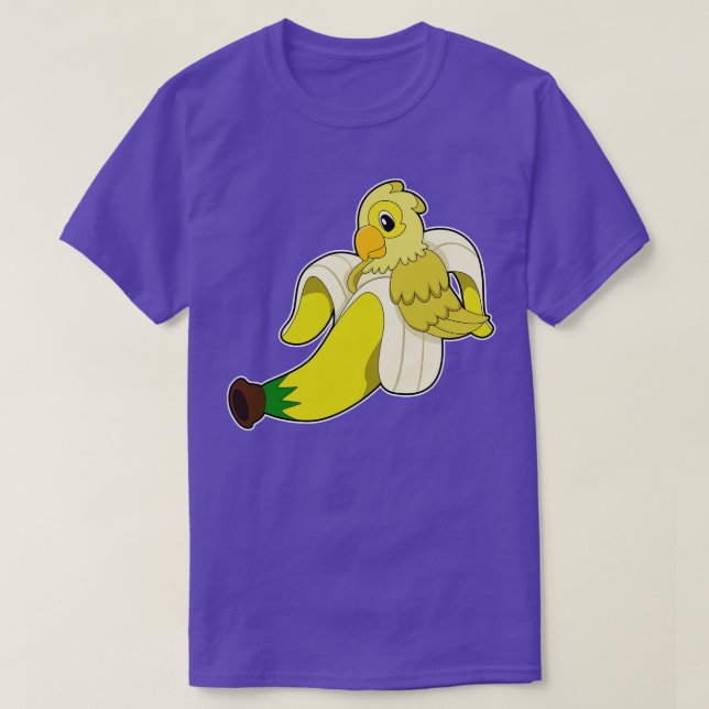 Parrot med Banana T Shirt (Design framsida)