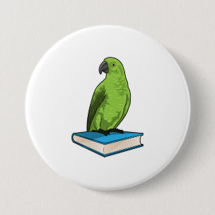 Parrot med Bok Knapp
