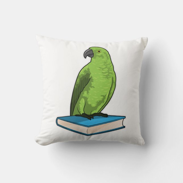 Parrot med Bok Kudde (Framsida)