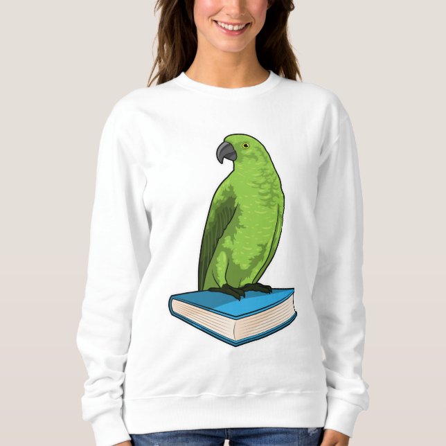 Parrot med Bok T Shirt (Framsida)