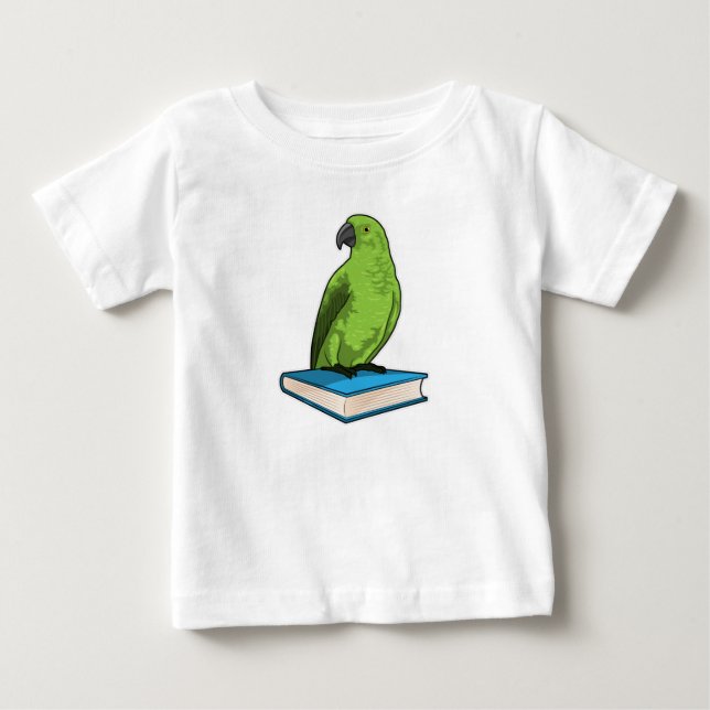 Parrot med Bok T Shirt (Framsida)
