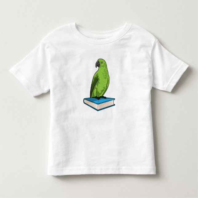 Parrot med Bok T Shirt (Framsida)