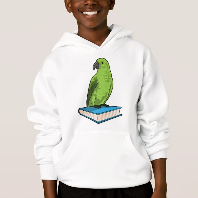 Parrot med Bok T Shirt (Framsida)