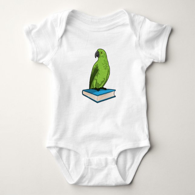 Parrot med Bok T Shirt (Framsida)
