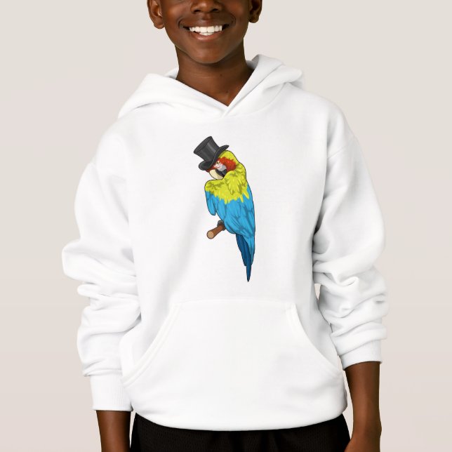 Parrot med Cylinder T Shirt (Framsida)