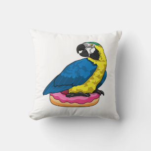 Parrot med Donut Kudde