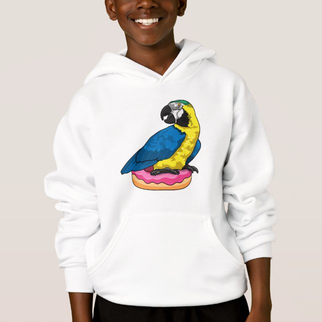 Parrot med Donut T Shirt (Framsida)