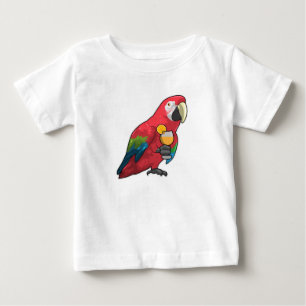 Parrot med glas Orange saft T Shirt