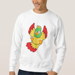 Parrot med grönt Head Lång Ärmad Tröja