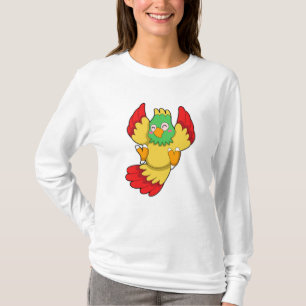 Parrot med grönt Head T Shirt