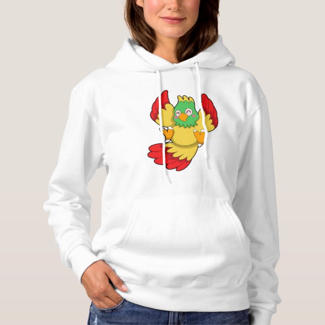 Parrot med grönt Head T Shirt (Framsida)