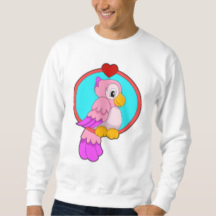 Parrot med Heart Lång Ärmad Tröja