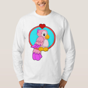 Parrot med Heart T Shirt