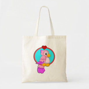 Parrot med Heart Tygkasse