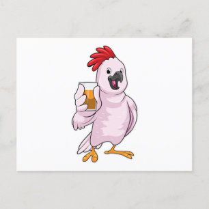 Parrot med Juice Vykort