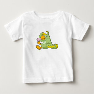 Parrot med klinisk termometer t shirt