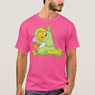 Parrot med klinisk termometer t shirt
