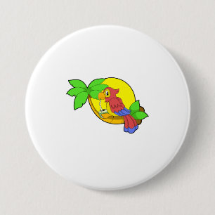 Parrot med kokonut knapp