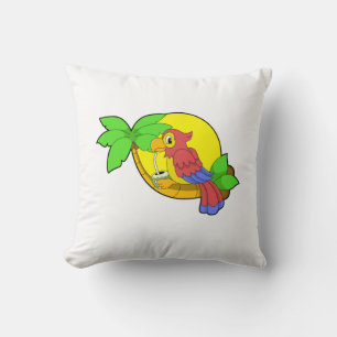 Parrot med kokonut kudde