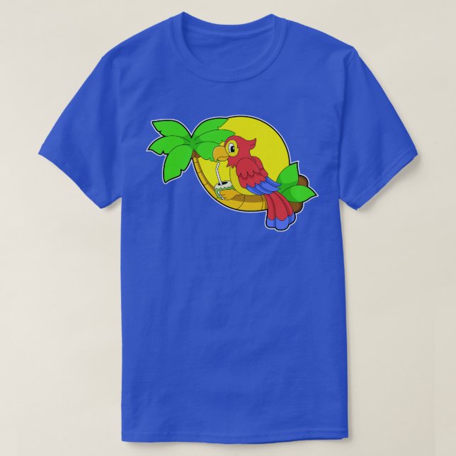Parrot med kokonut t shirt (Design framsida)