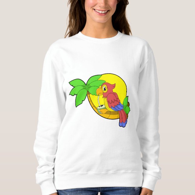Parrot med kokonut t shirt (Framsida)