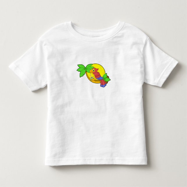 Parrot med kokonut t shirt (Framsida)