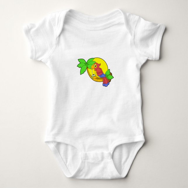 Parrot med kokonut t shirt (Framsida)