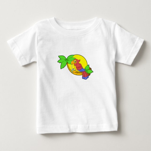 Parrot med kokonut t shirt (Framsida)