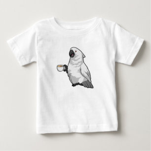 Parrot med Kopp i kaffe T Shirt
