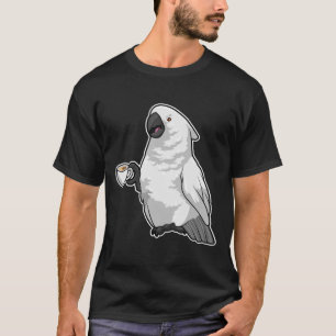 Parrot med Kopp i kaffe T Shirt