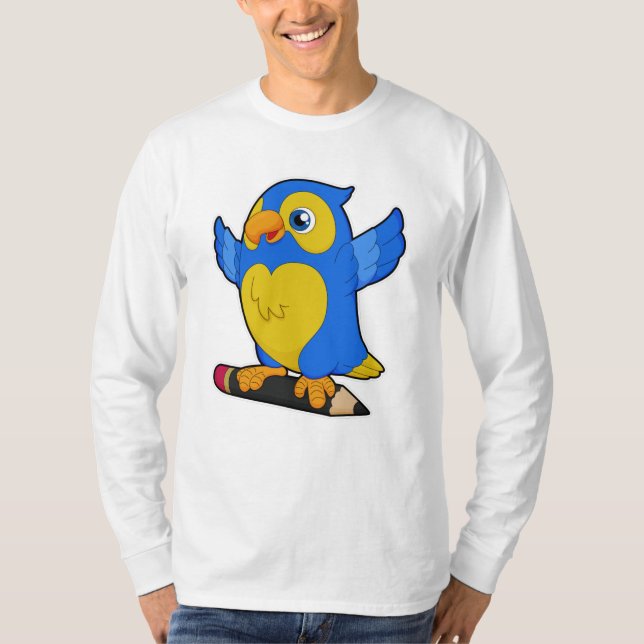 Parrot med penna t shirt (Framsida)