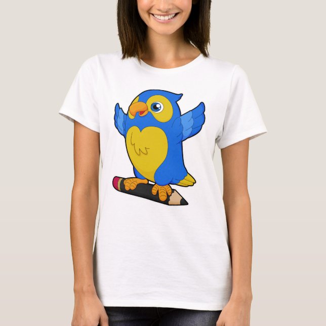 Parrot med penna t shirt (Framsida)
