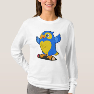 Parrot med penna t shirt
