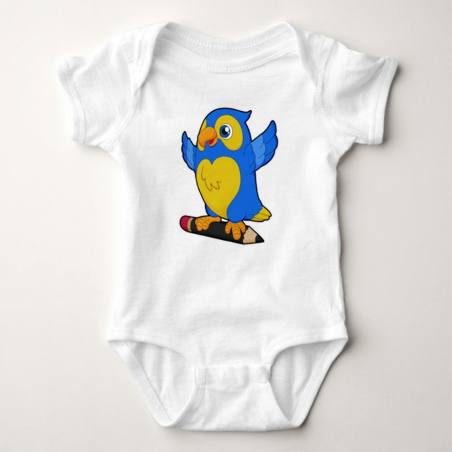 Parrot med penna t shirt (Framsida)