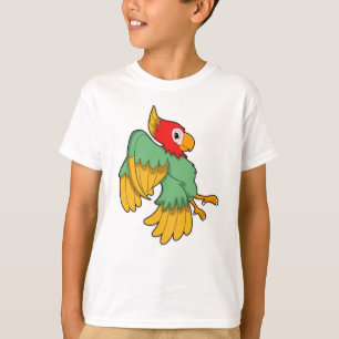 Parrot med rött huvud t shirt
