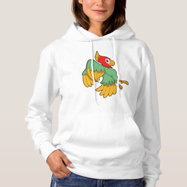 Parrot med rött huvud t shirt (Framsida)