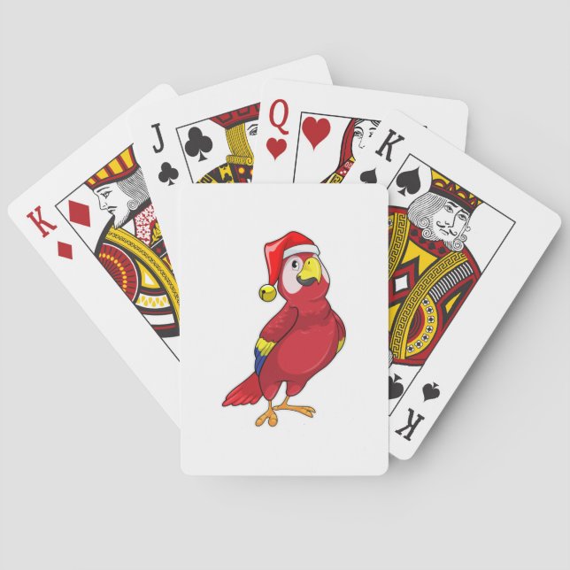 Parrot med Santa hat Casinokort (Baksidan)
