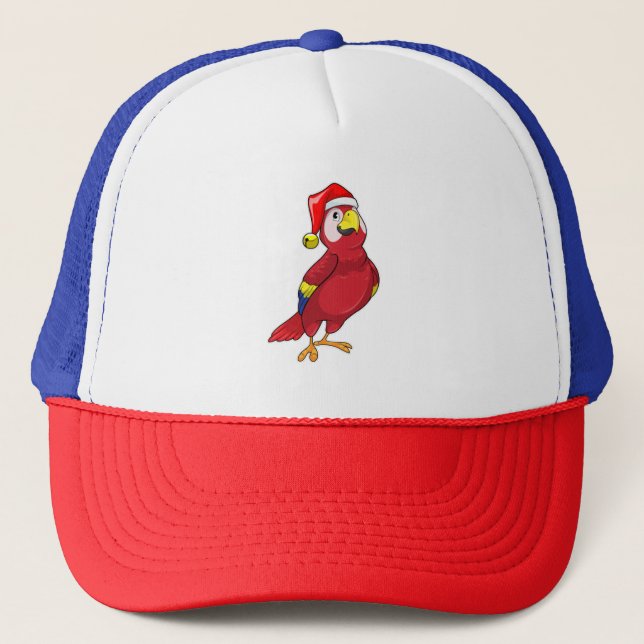 Parrot med Santa hat Keps (Framsida)