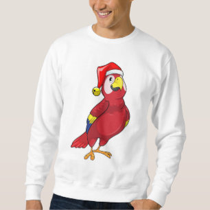 Parrot med Santa hat Lång Ärmad Tröja