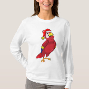 Parrot med Santa hat T Shirt
