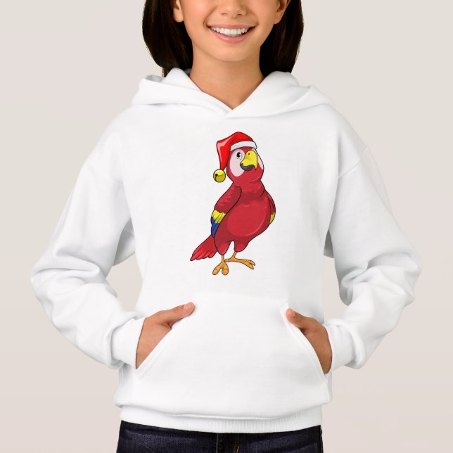 Parrot med Santa hat T Shirt (Framsida)