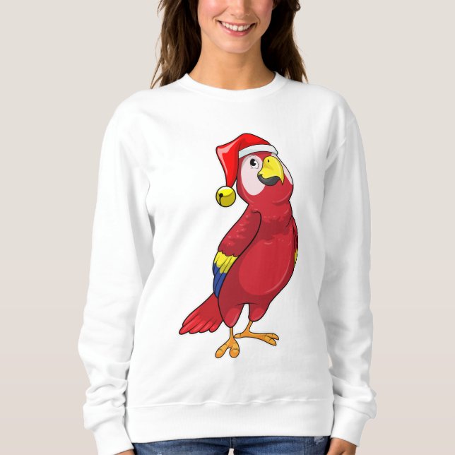 Parrot med Santa hat T Shirt (Framsida)