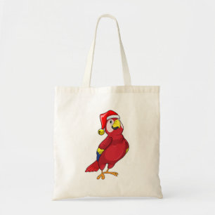 Parrot med Santa hat Tygkasse