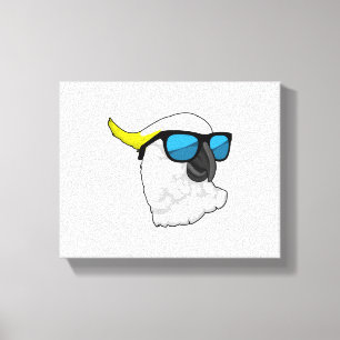 Parrot med solglasögon canvastryck