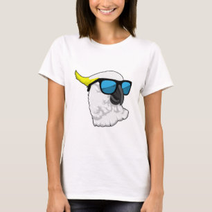 Parrot med solglasögon t shirt