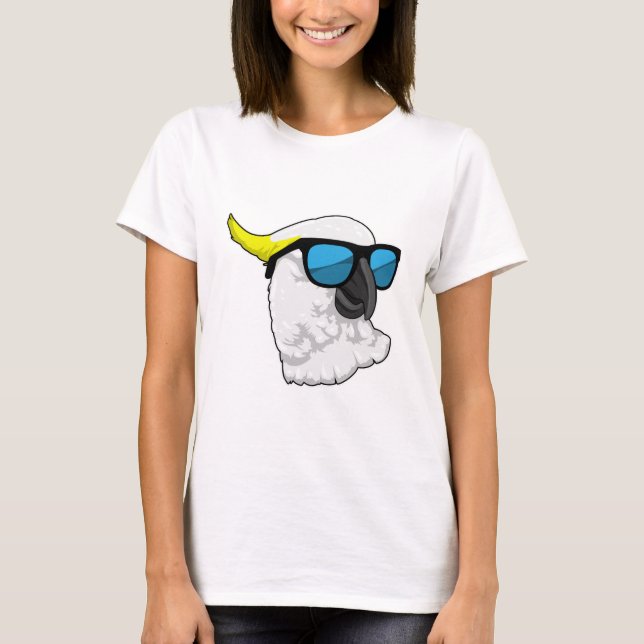 Parrot med solglasögon t shirt (Framsida)