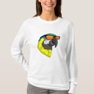 Parrot med solglasögon t shirt