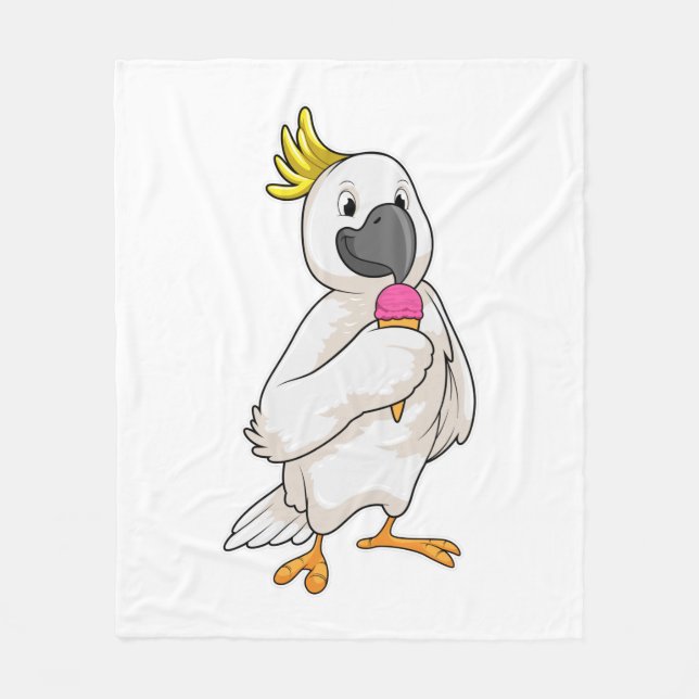 Parrot med Waffle glass Fleecefilt (Framsidan)